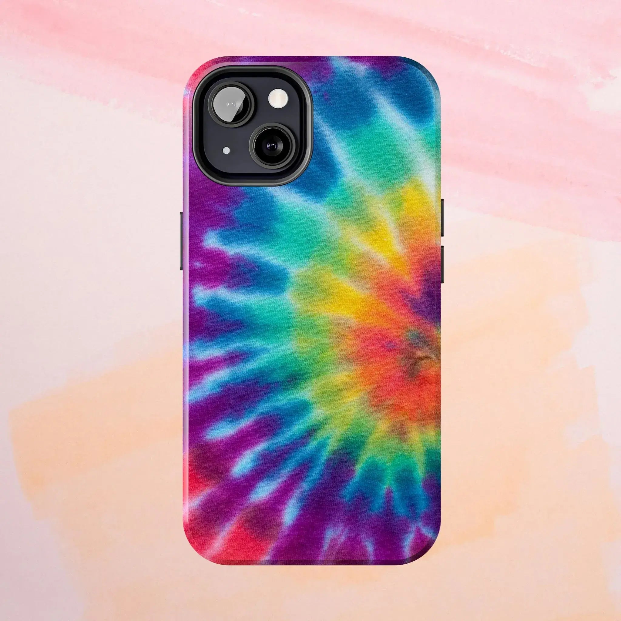 Groovy Tie Dye Phone Case (Apple & Android) - Pink Sweetheart