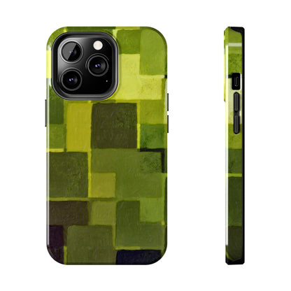 Chartreuse Patchwork Phone Case