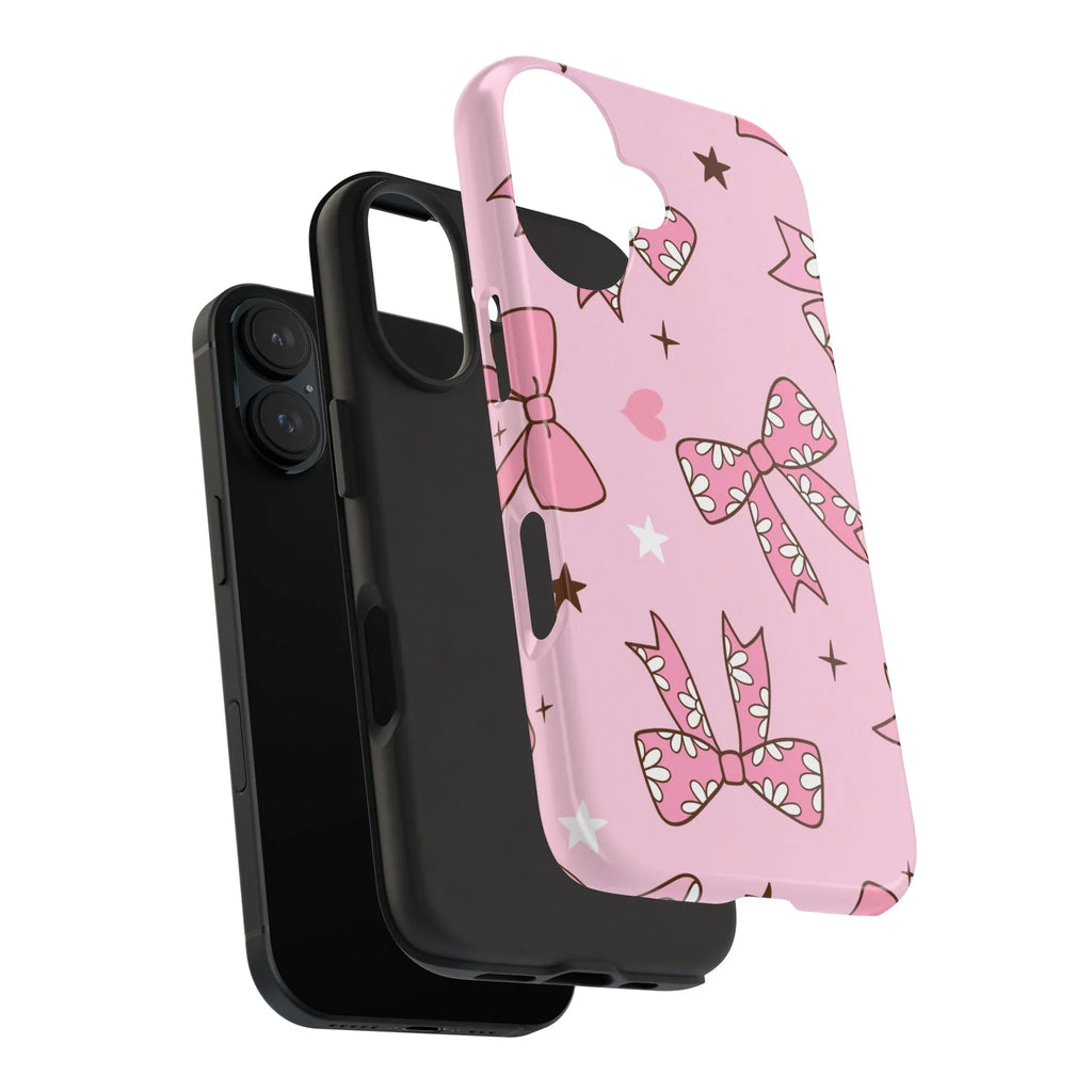 Pretty Pink Bows Phone Case (Apple & Android) - Pink Sweetheart