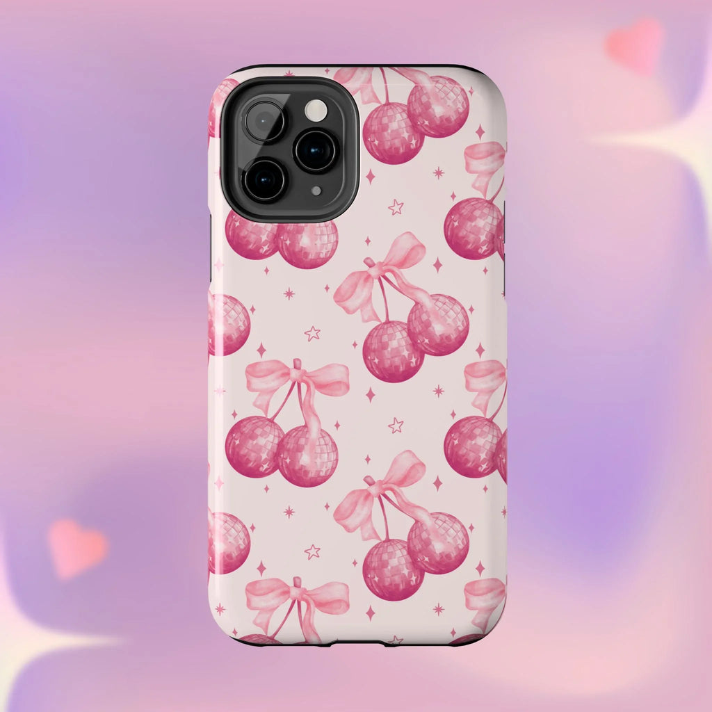 Disco Cherries Phone Case (Apple & Android) - Pink Sweetheart