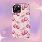 Disco Cherries Phone Case (Apple & Android) - Pink Sweetheart