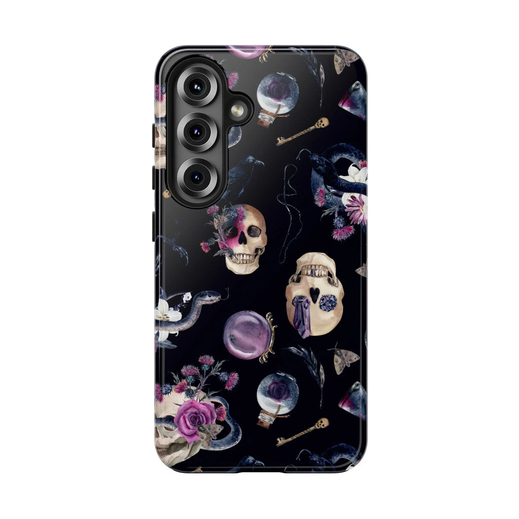 Gothic Witch Spells Phone Case (Apple & Android) - Pink Sweetheart