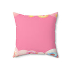 Pink Donut Dreams Square Pillow