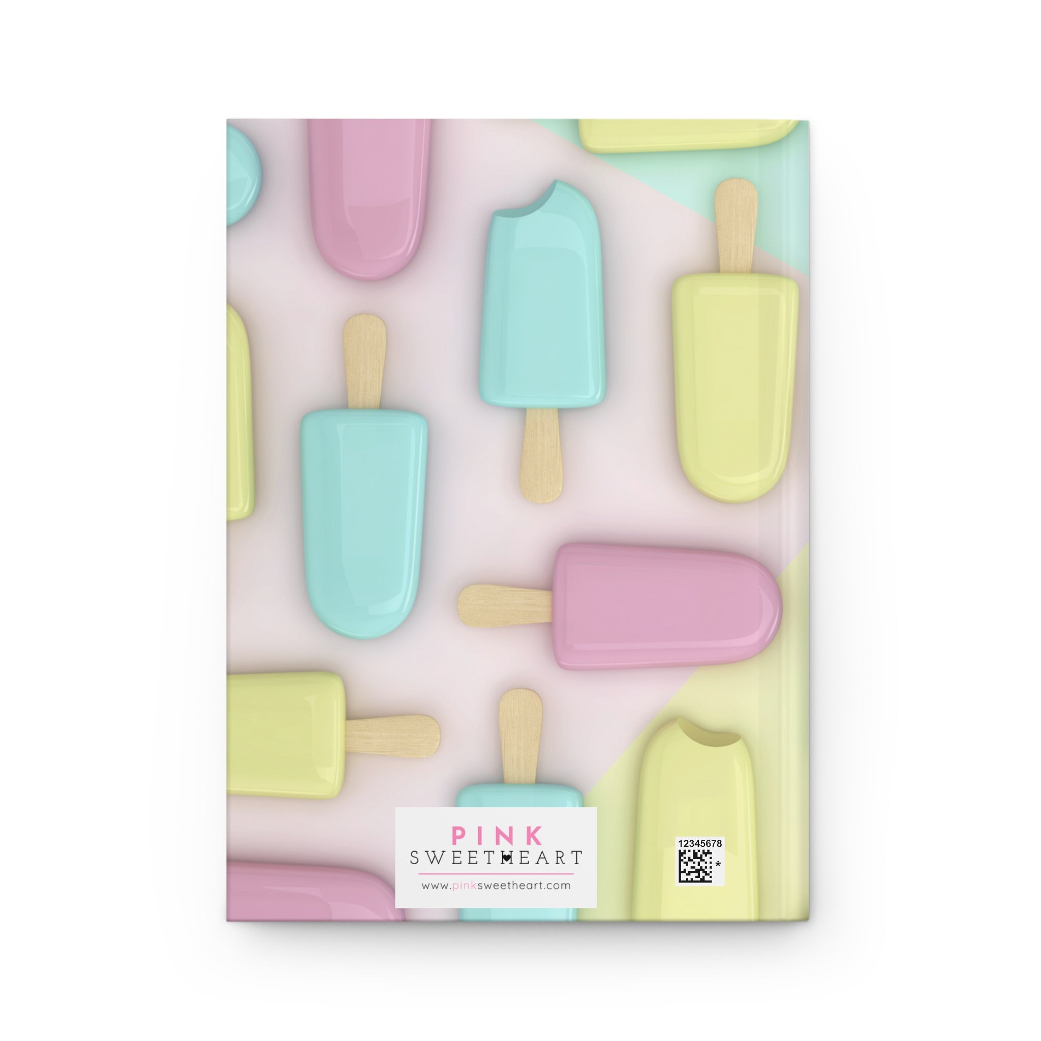 Paletas de colores pastel Cuaderno mate de tapa dura 