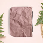 Wrinkled Blush Pink Paper Book Cover