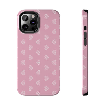 Infinite Pink Hearts Phone Case