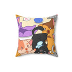 Kitty Playhouse Square Pillow