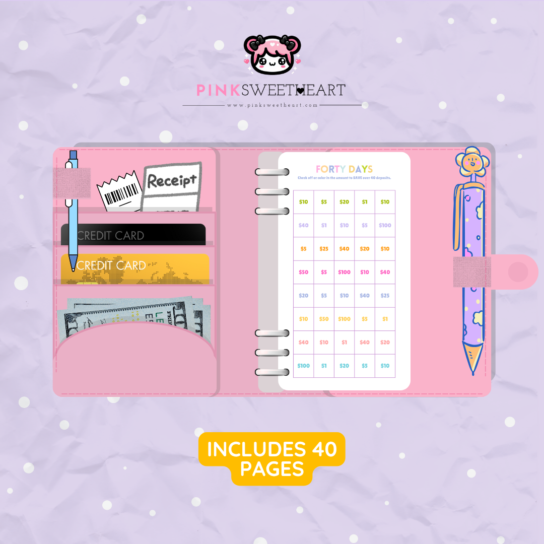 Ultimate Savings Challenges & Trackers 40 Page Bundle