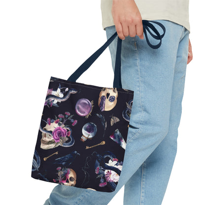 Gothic Floral Tote Bag