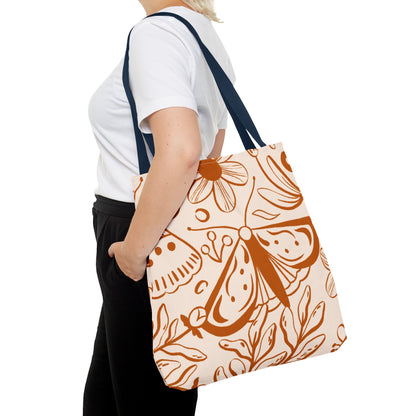 Autumn Butterfly Floral Tote Bag