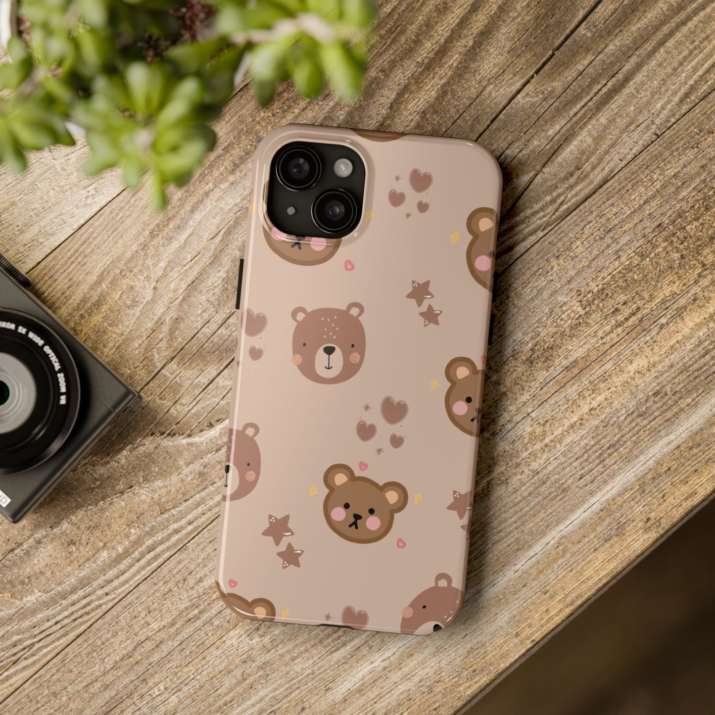 Boho Brown Bear Phone Case