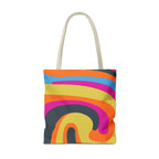 Funky Groove Swirl Tote Bag