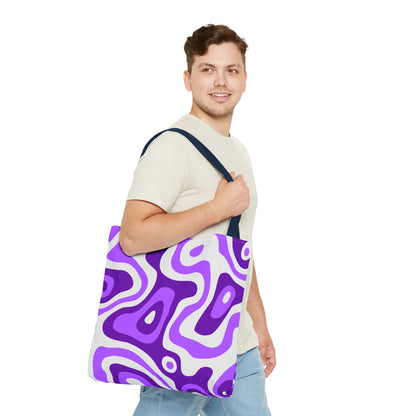 Groovy Purple Lava Tote Bag