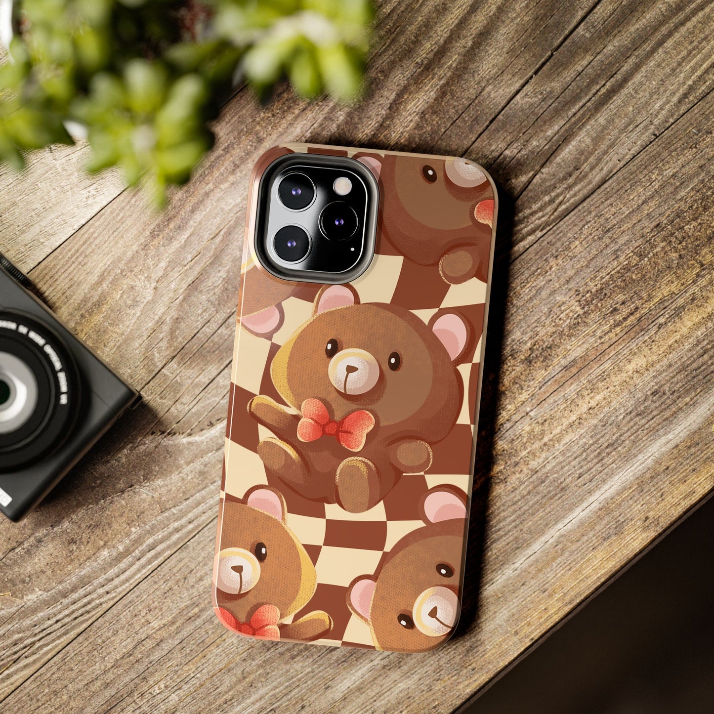 Retro Brown Bear Phone Case