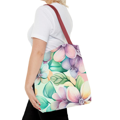 Lush Pastel Florals Tote Bag