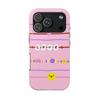 Bestie Bracelets Phone Case (Apple & Android) - Pink Sweetheart