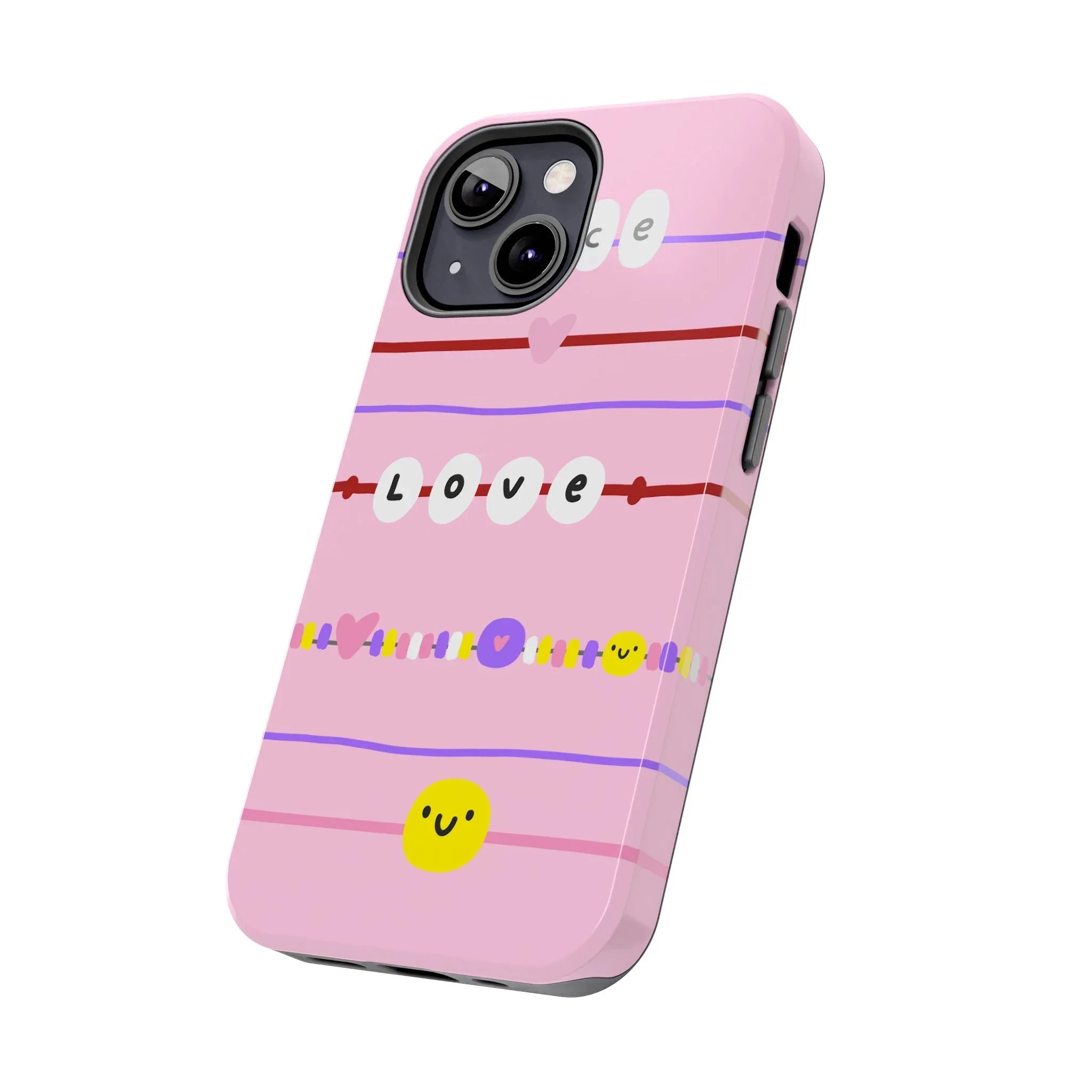 Bestie Bracelets Phone Case (Apple & Android) - Pink Sweetheart