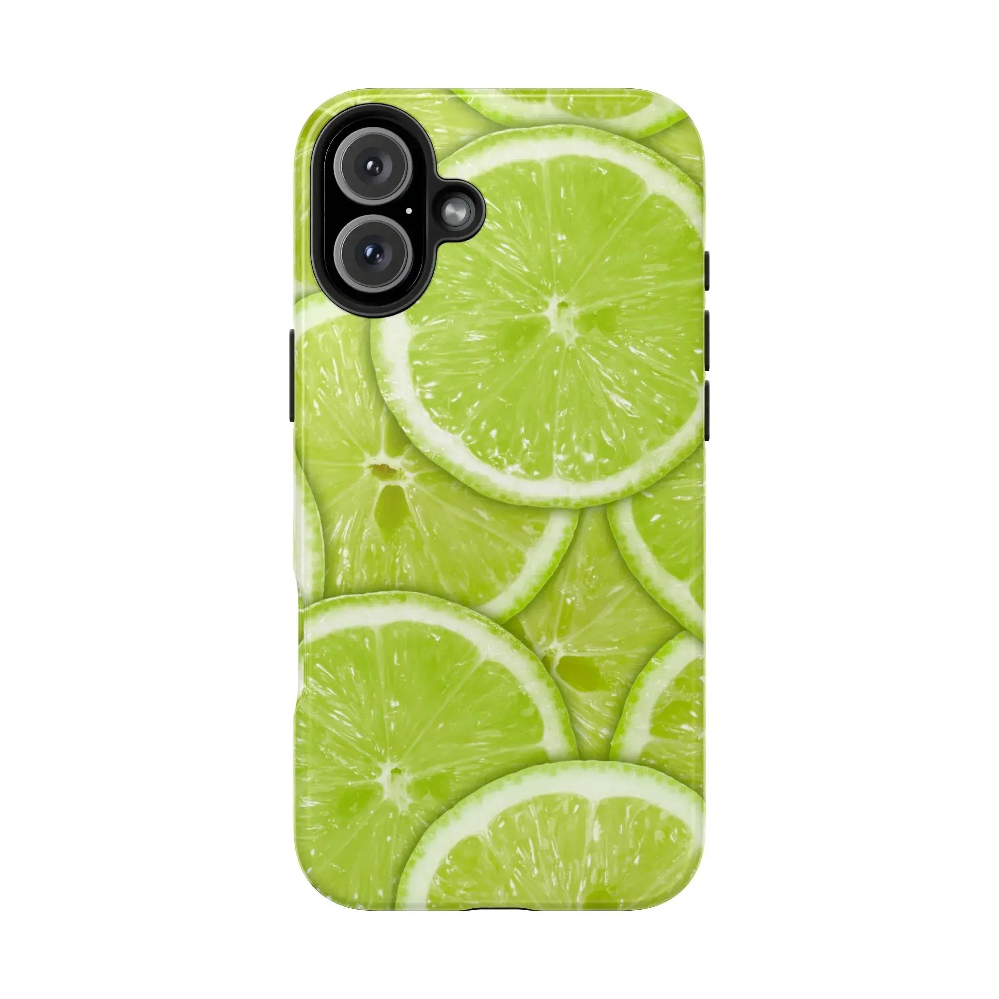 Green Citrus Lime Phone Case (Apple & Android) - Pink Sweetheart