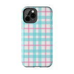 Pastel Gingham Phone Case (Apple & Android) - Pink Sweetheart