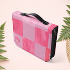Peachy Pink Squares Book Cover