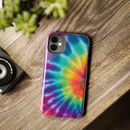 Groovy Tie Dye Phone Case (Apple & Android) - Pink Sweetheart
