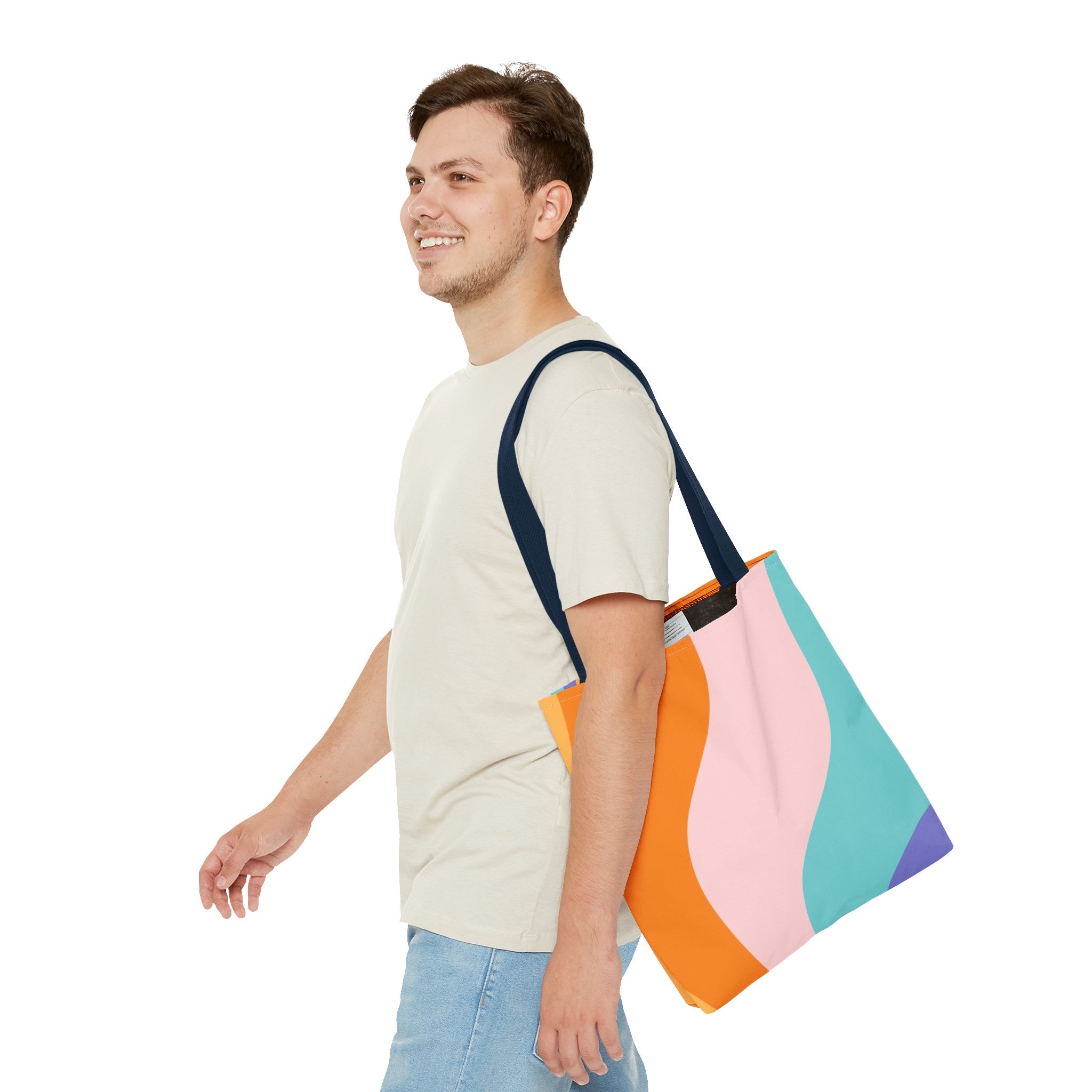 Groovy Psychedelic Splash Tote Bag