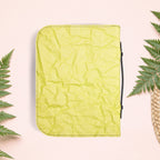 Wrinkled Bright Yellow Paper Book Cover