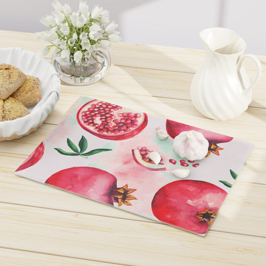 Pomegranate Glass Cutting Board