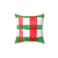 Wrapped Xmas Present Square Pillow - Pink Sweetheart