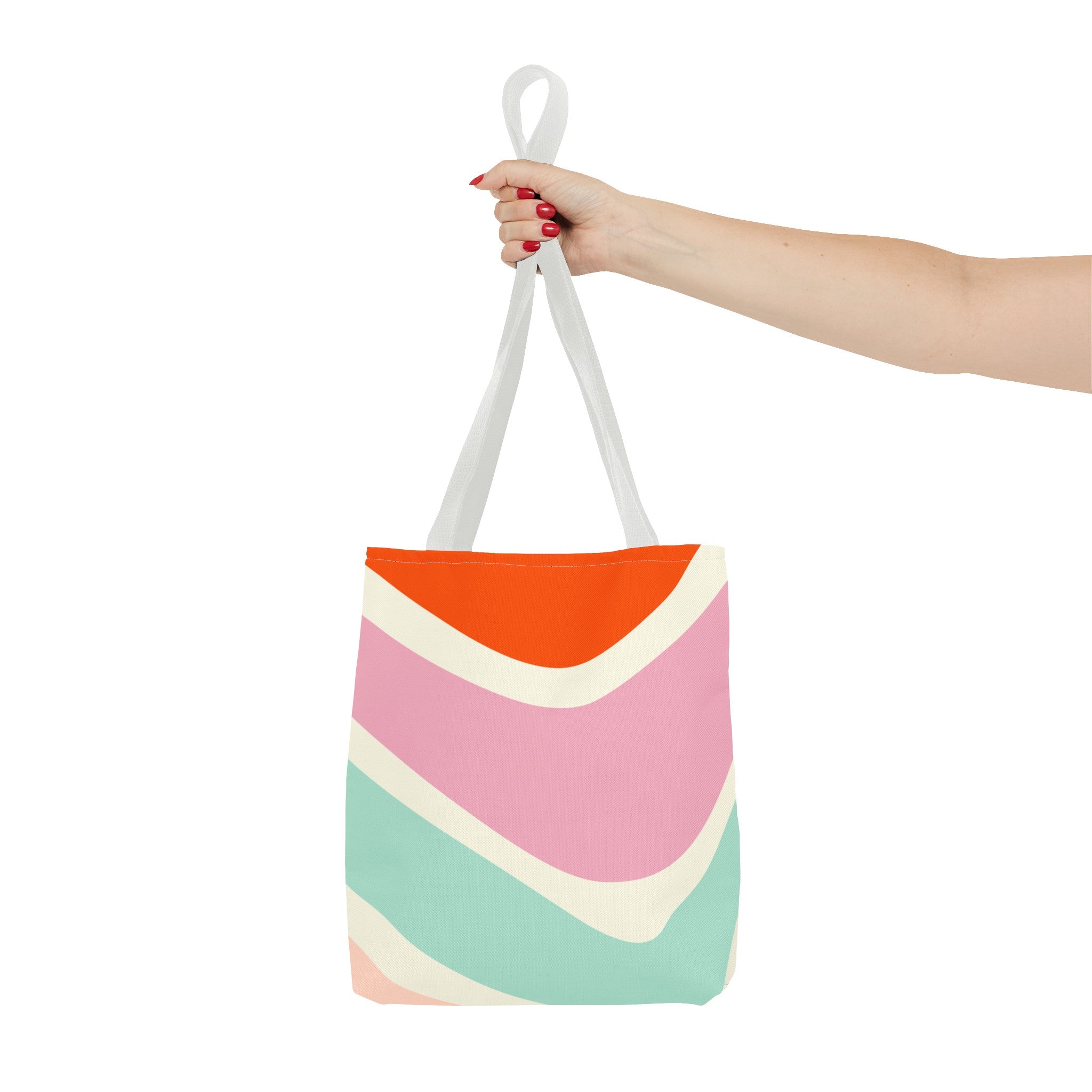 Retro Color Wave Tote Bag