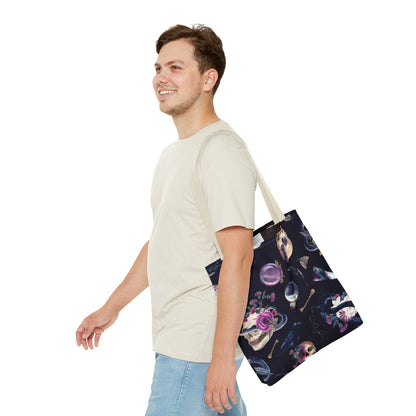 Gothic Floral Tote Bag