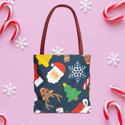 Jolly Christmas Pattern Tote Bag