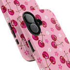 Pink Cherry Sparkle Pattern Tough Phone Case (Apple & Android) - Pink Sweetheart