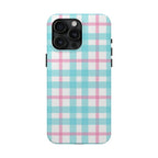 Pastel Gingham Phone Case (Apple & Android) - Pink Sweetheart