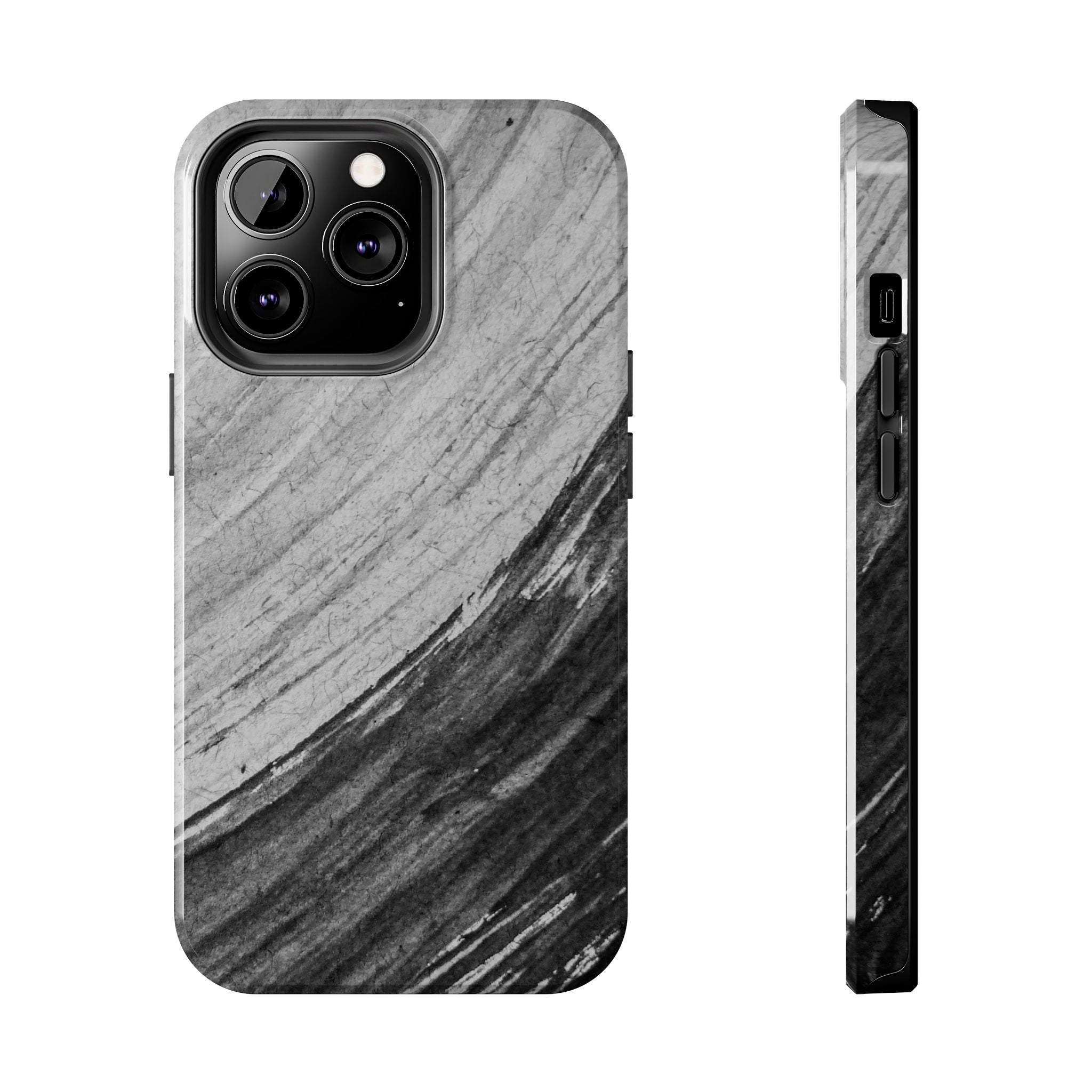 Black & Gray Phone Case (Apple & Android)