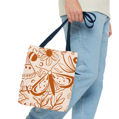 Autumn Butterfly Floral Tote Bag