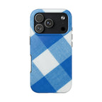 Classic Blue Gingham Phone Case (Apple & Android) - Pink Sweetheart