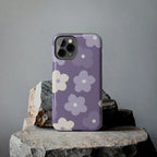 Pastel Purple Flowers Phone Case (Apple & Android) - Pink Sweetheart