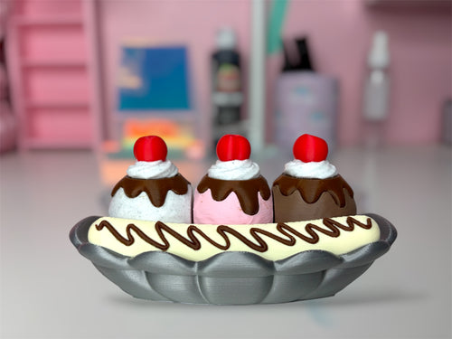 Banana Split 3-Sound Clicker Fidget - Pink Sweetheart