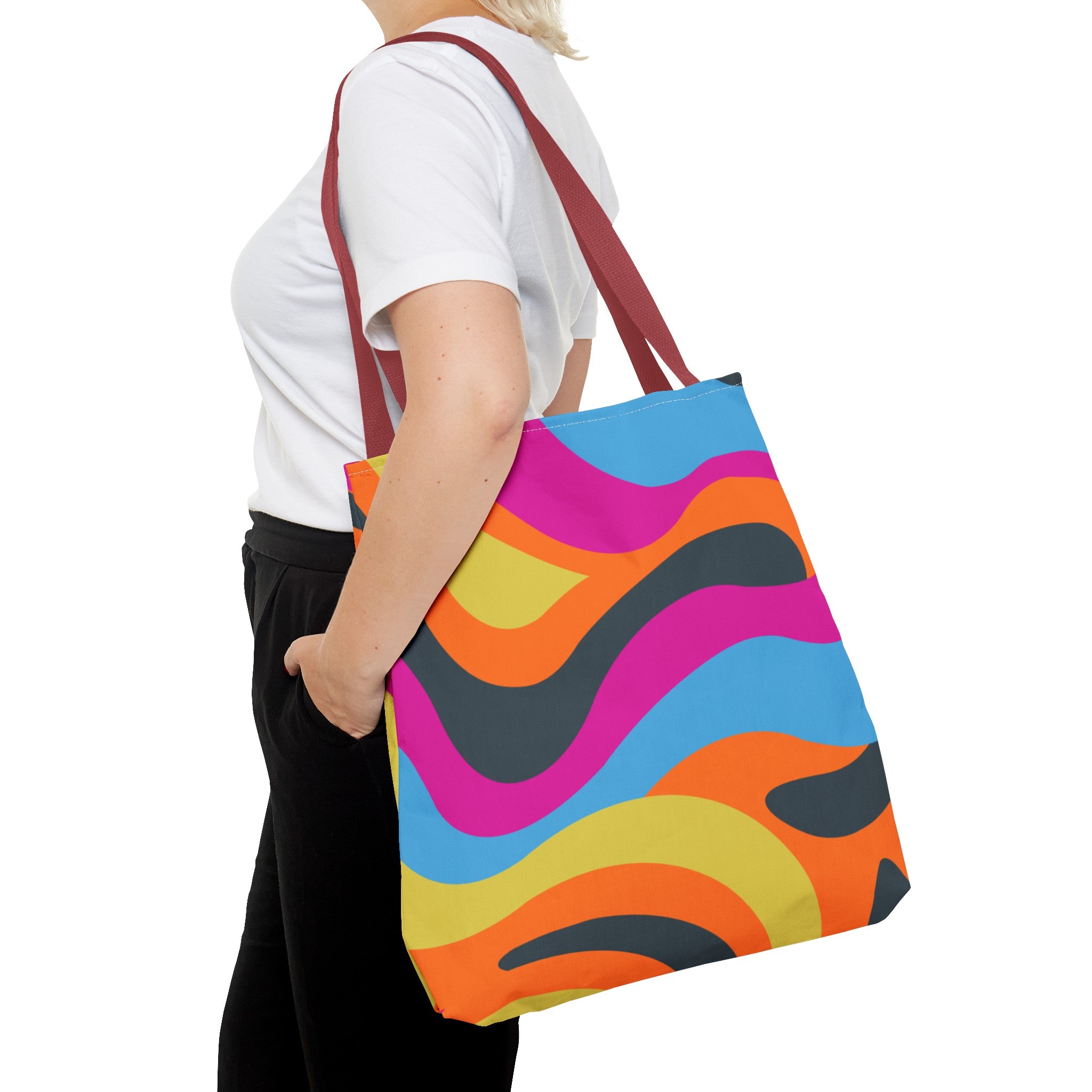 Funky Groove Swirl Tote Bag