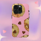 Chocolate Chip Cookies Phone Case (Apple & Android) - Pink Sweetheart
