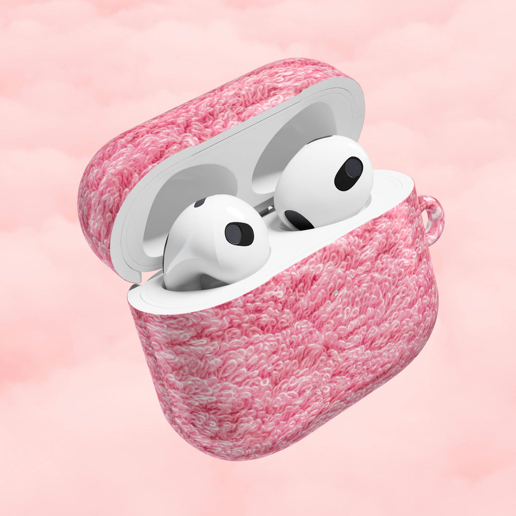 Pink Shag Rug AirPod Case