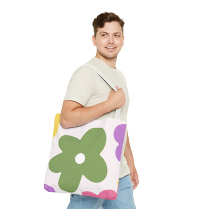 Retro Floral Tote Bag