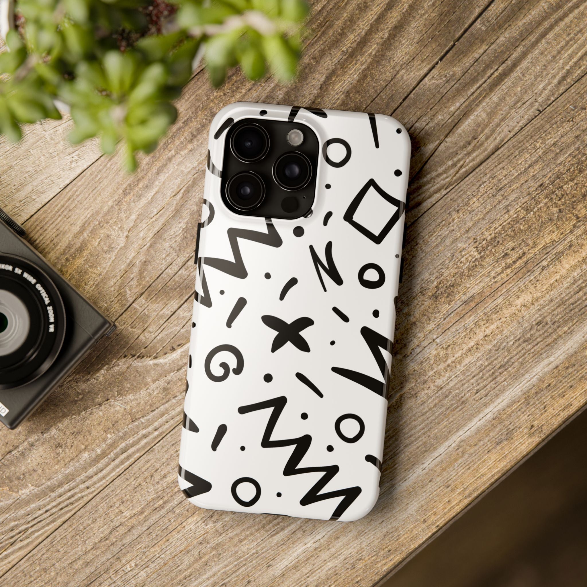 Abstract Memphis Pattern Phone Case (Apple & Android)