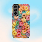 Morning Cereal Loops Phone Case (Apple & Android) - Pink Sweetheart