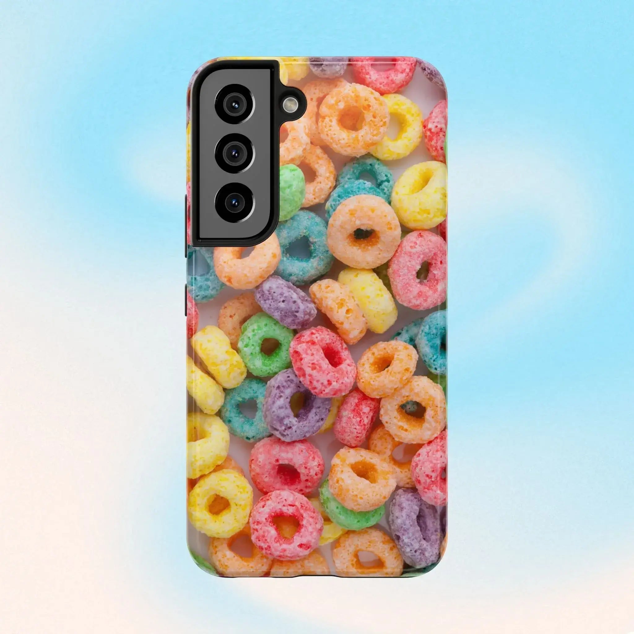 Morning Cereal Loops Phone Case (Apple & Android) - Pink Sweetheart