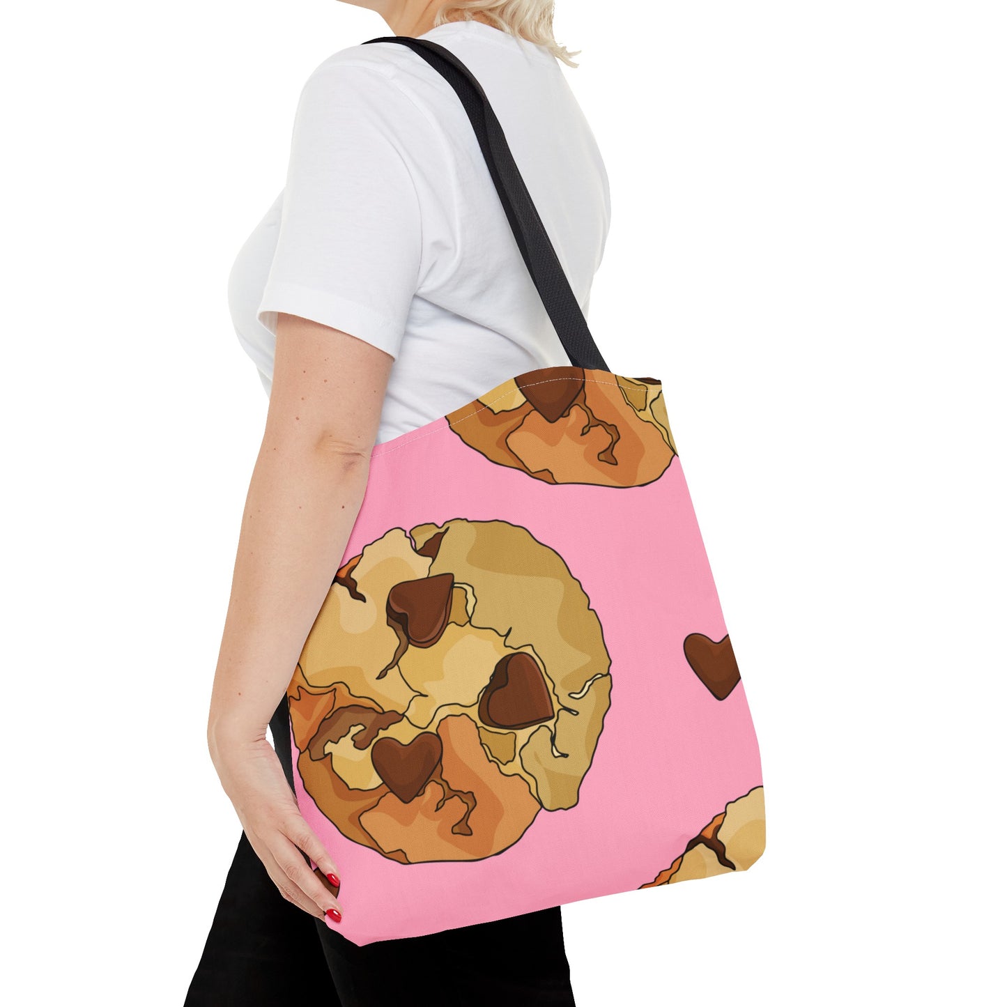 Chocolate Chip Heart Cookies Tote Bag