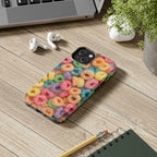 Morning Cereal Loops Phone Case (Apple & Android) - Pink Sweetheart