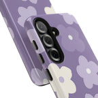 Pastel Purple Flowers Phone Case (Apple & Android) - Pink Sweetheart