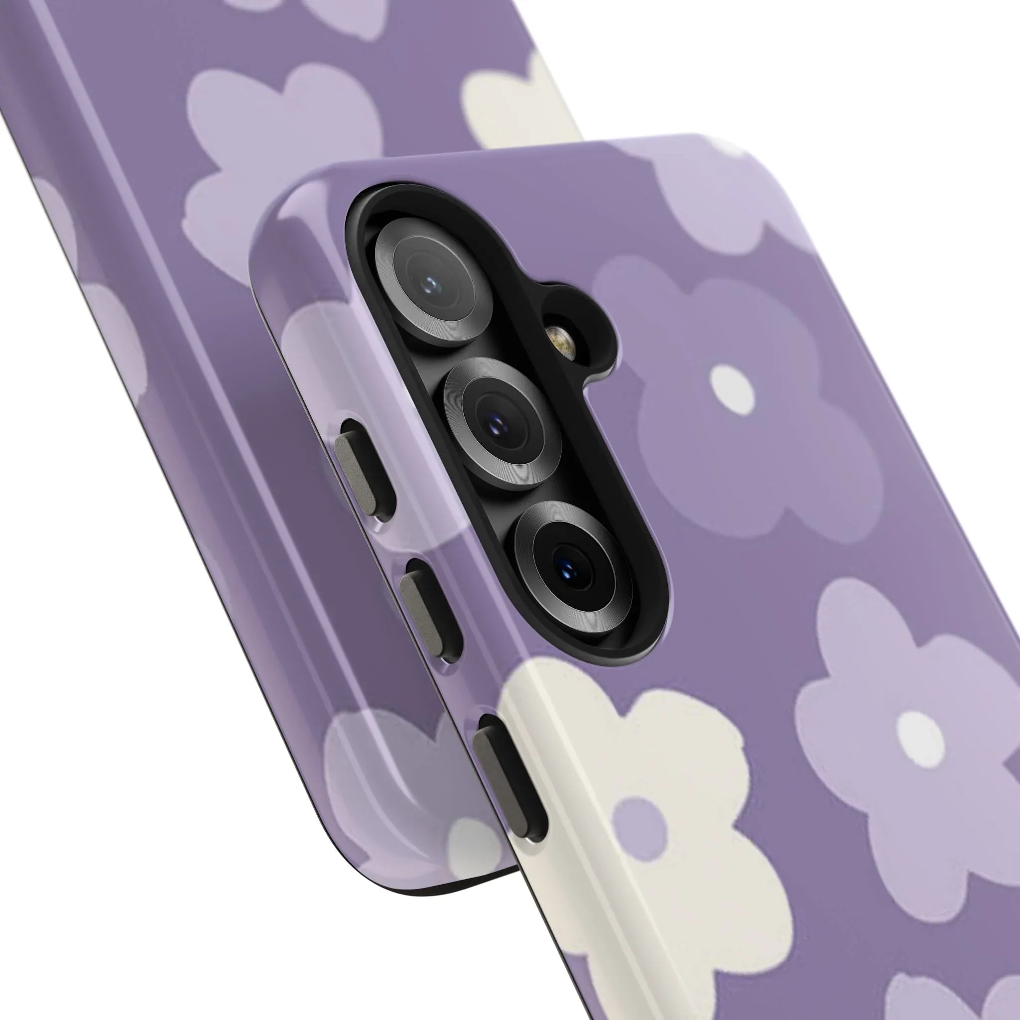 Pastel Purple Flowers Phone Case (Apple & Android) - Pink Sweetheart